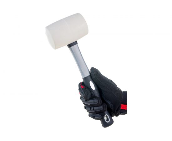 Молоток HARDY резиновый, 65мм, ручка 2K, белый 2028-900065 – изображение 4