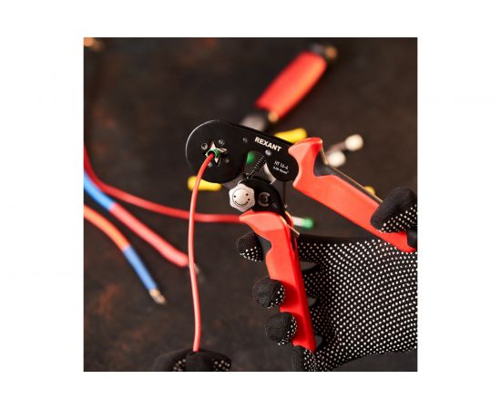 Кримпер для обжима штыревых наконечников REXANT HT 16-4 0.08-16.0 кв.мм с регулятором усилия 12-3216-1 – изображение 5