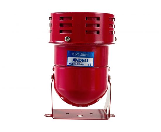 Сирена ANDELI MS-190 роторная, 1 тон, 114 дБ, D=75 мм, 220В, IP20 ADL11-004 – изображение 5