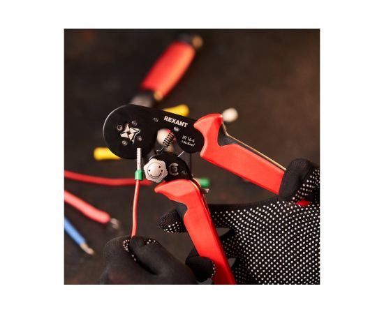 Кримпер для обжима штыревых наконечников REXANT HT 16-4 0.08-16.0 кв.мм с регулятором усилия 12-3216-1 – изображение 6