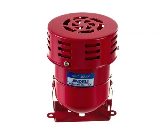 Сирена ANDELI MS-190 роторная, 1 тон, 114 дБ, D=75 мм, 220В, IP20 ADL11-004 – изображение 6