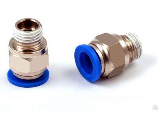 Фитинг цанговый прямой металлический 12 мм, F1/4"" Pegas pneumatic 5206 