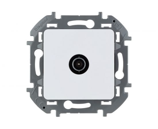 Розетка TV Legrand - «звезда» - 2 дБ - 0-2400 мГц - INSPIRIA - белый 673850 