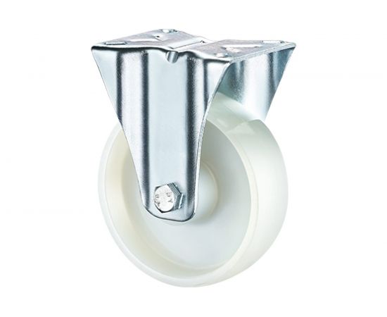 Опора колесная неповоротная (125 мм; 190 кг; нейлон) Longway FRCn 54 