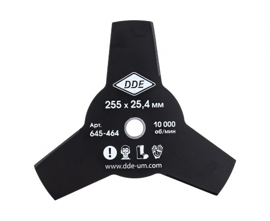 Диск для триммера 3-х лопастной (255х25.4 мм) DDE 645-464 