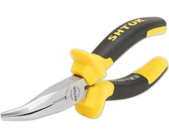 Диэлектрические изогнутые тонкогубцы SHTOK 1000В 160 мм 08107 