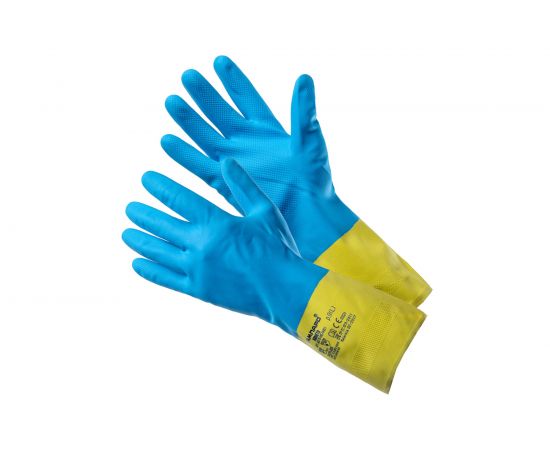 Химостойкие неопреновые комбинированные перчатки АМПАРО Комета р. L, 2 пары 6870 (457415)-L 