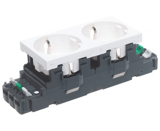 Механизм розетки Legrand 2-м СП Mosaic New 4-модульный для кабель-канала Leg 077402 131682 