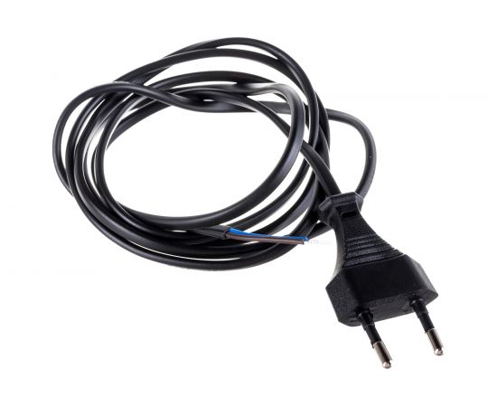 Шнур для бра ЭРА UXШВВП1,8mB 2x0.5мм2 1,8м без выключателя черный 6A Б0044070 