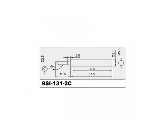 Жало скошенный цилиндр 2.5 мм для паяльника SI-131B ProsKit 5SI-131-2C 00306786 