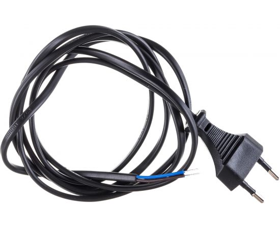 Шнур для бра ЭРА UXШВВП1,8mB 2x0.5мм2 1,8м без выключателя черный 6A Б0044070 – изображение 2