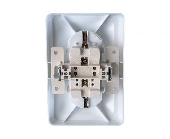 Двухместная розетка IEK РС12-3-ВБ с заземляющим контактом, без защитных шторок, 16А, ВЕГА, белый ERV21-K01-16-DM – изображение 2