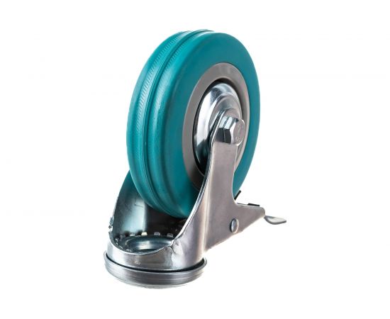 Колесо аппаратное поворотное под болт с тормозом Longway SChgb 42 – изображение 2