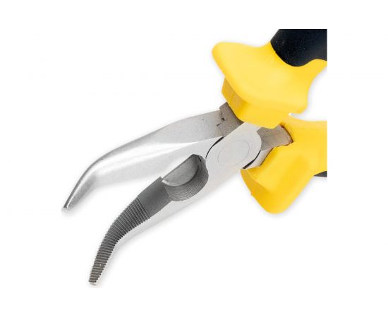 Диэлектрические изогнутые тонкогубцы SHTOK 1000В 160 мм 08107 – изображение 2