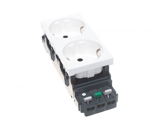 Механизм розетки Legrand 2-м СП Mosaic New 4-модульный для кабель-канала Leg 077402 131682 – изображение 3