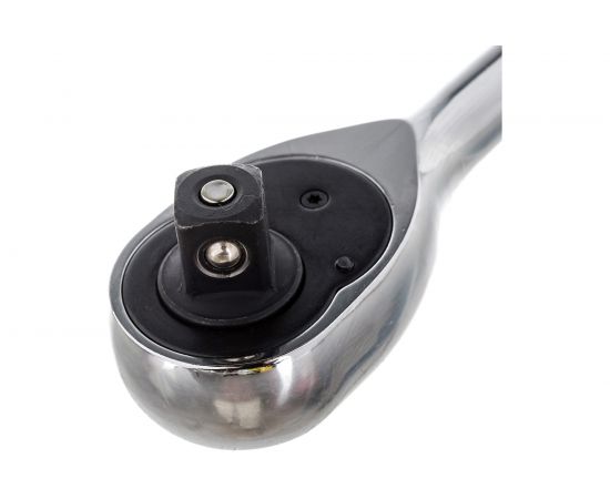 Трещотка ЭВРИКА 1/2 72-зубцовая с прямой металлической ручкой ER-71272 – изображение 3