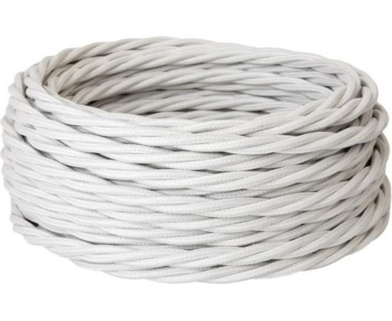 Силовой кабель Retro Electro ретро, 2х2,5, белый, длина бухты 20 2254731 