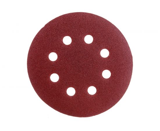 Круг шлифовальный самоклеющийся (5 шт; 125 мм; P180; 8 отверстий) AV Steel AV-821618 