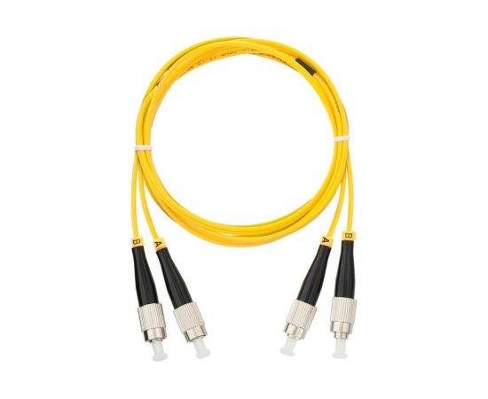 Соединительный волоконно-оптический шнур NIKOMAX желтый, 1м NMF-PC2S2C2-FCU-FCU-001 