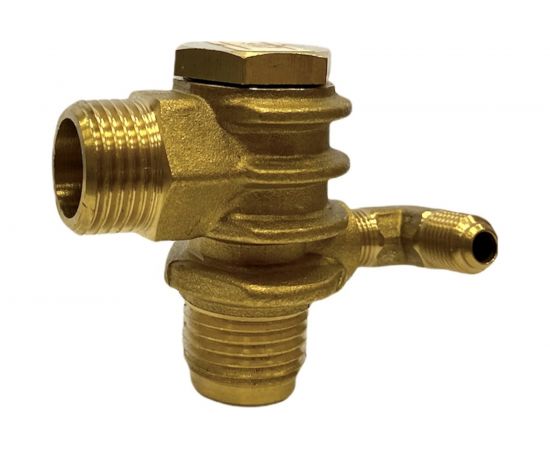 Клапан обратный для компрессора резьба наружная M1/2хM1/2 Pegas pneumatic 4305 