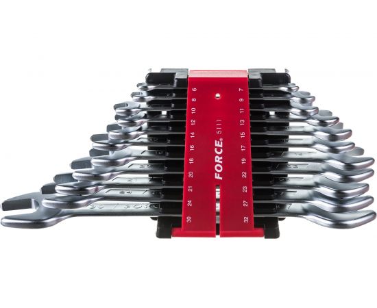 Набор рожковых ключей 6х7-30х32 11 предметов FORCE 5111 