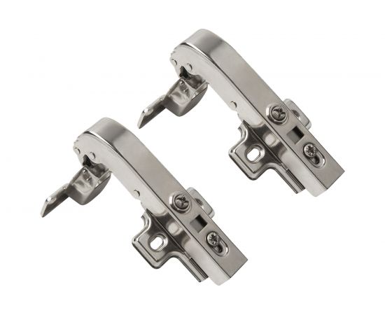 Петля Lemax prof clip-on с доводчиком 105 градусов для угла 90 градусов, Д110 Ш65 В30, никель 2pcs-M401-90 L 