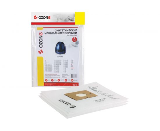 Мешки-пылесборники для пылесоса LG (3 шт.) OZONE SE-08 
