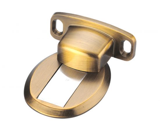 Дверной ограничитель магнитный, скрытой установки, Brante античная бронза 606786 