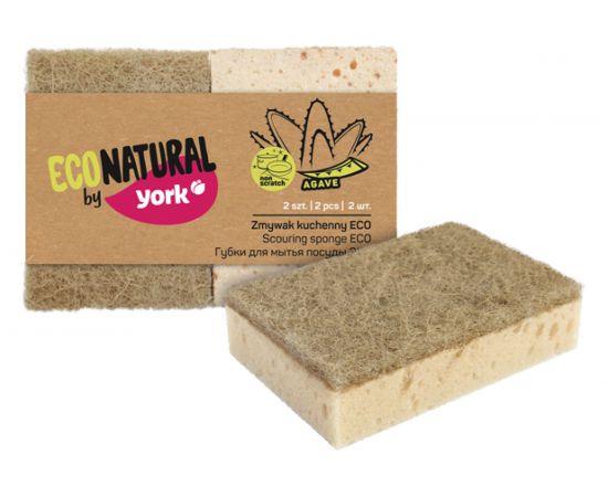 Губки для посуды YORK ЭКО Натурал 2 шт. 030200 