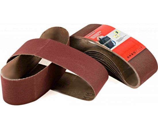 Лента абразивная бесконечная тканевая (10 шт; 100x610 мм; P80) Orientcraft OCE100610080 