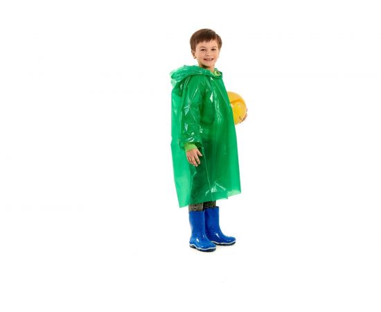 Детский дождевик-плащ СПЕЦ серия Стандарт 6, 8 лет, цвет зеленый, пвд ГП6-3-З 