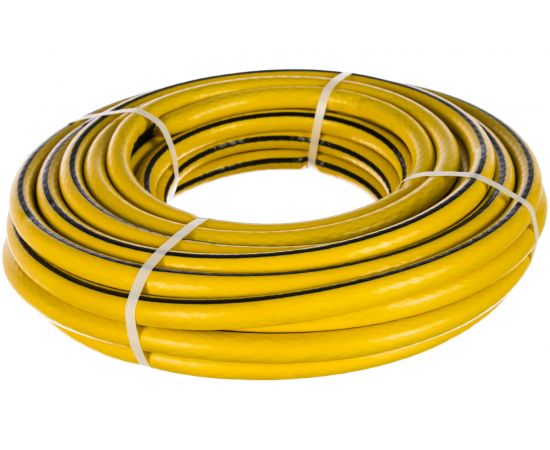 Поливочный армированный 3-слойный шланг USP желтый, 3/4""x25 м 77285-14 