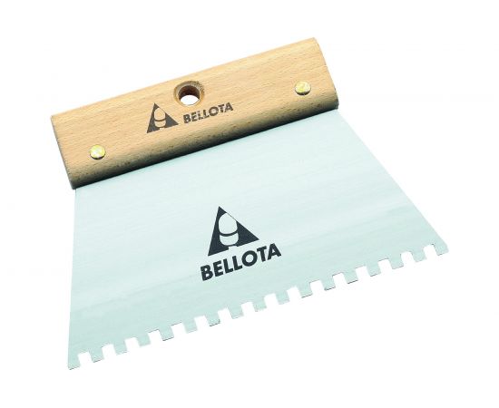 Шпатель-гребёнка Bellota зубчатая 587703 