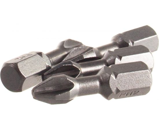 Биты фрезерованные (20 шт; Ph2; 25 мм; Torsion) D.BOR D-T-PH02-025-020 – изображение 2