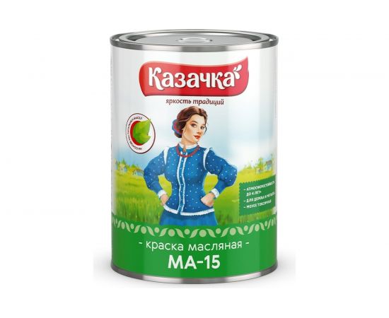 Краска Престиж МА-15 желтая 0,9 кг 14 Казачка 21563 – изображение 2