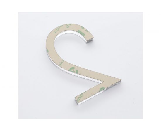 Цифра дверная 2 Brante LOFT 60 мм матовый хром 150181 – изображение 2