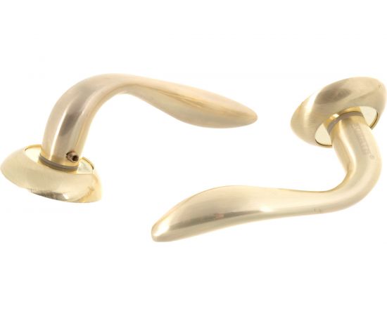 Дверная ручка (латунь матовая) PUERTO AL 504-08 SB – изображение 2