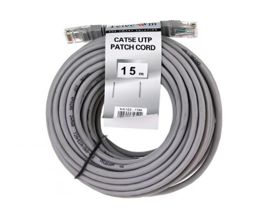 Литой патчкорд Telecom UTP, категория 5е, 15,0м, серый NA102--15M – изображение 2