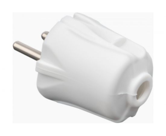 Вилка EKF Proxima прямая, без заземления, белая, 10А, 250 В AVP10-10-r – изображение 2