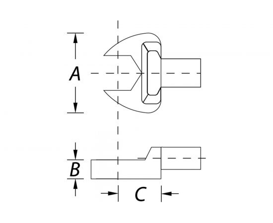 Насадка рожковая N112-14 (14 мм; 9х12 мм) NORGAU 051111114 – изображение 2