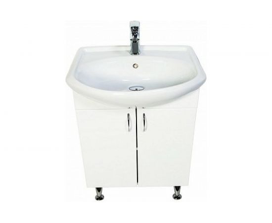 Напольная тумба с раковиной Orange Роса белый глянец Ro-60TUW+RA – изображение 2