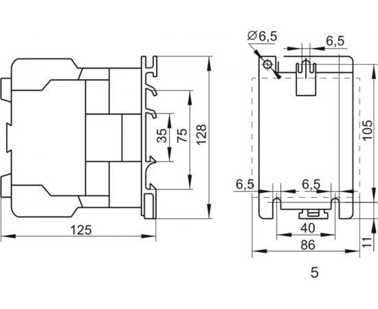 Контактор IEK КМИ-49512 95А 220В ИЭК KKM41-095-230-11 – изображение 3