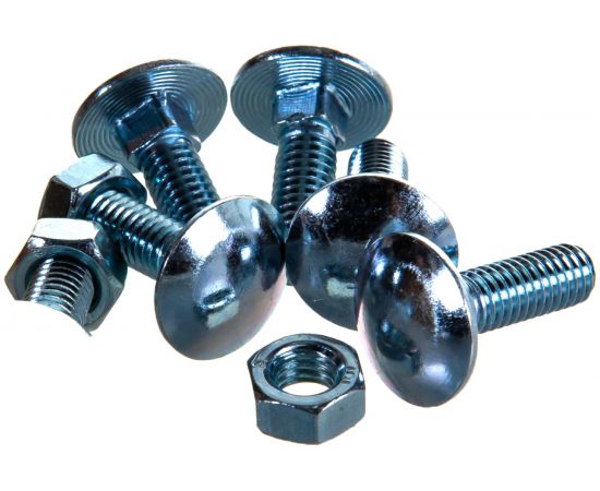 Болт с п.кр. гол. и кв.подголовком, с гайкой ЕВРОПАРТНЕР DIN603 Zn M6х20 10шт. 6 0520 1 – изображение 3