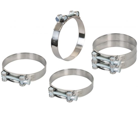 Силовой хомут из нержавеющей стали KRAFT W2, 113-121 мм, уп. 5 шт. KT 880534 – изображение 3