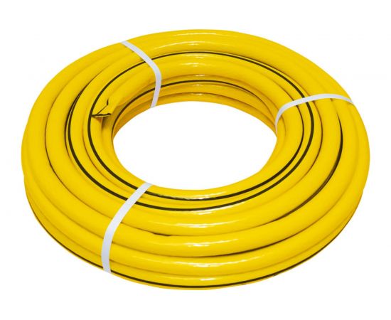 Поливочный армированный 3-слойный шланг USP желтый, 3/4""x25 м 77285-14 – изображение 3