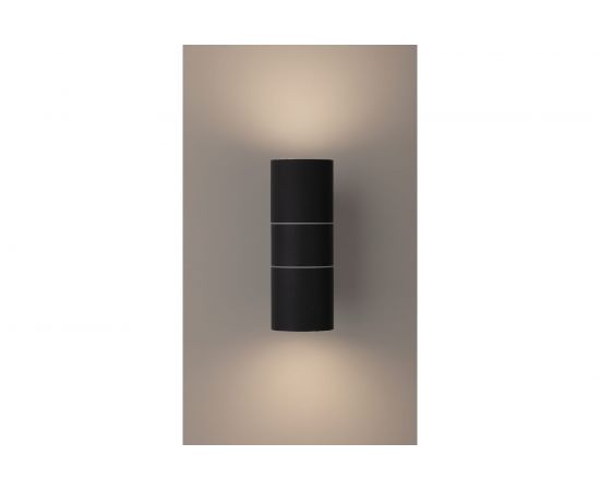 Декоративная подсветка ЭРА WL28 BK 2xGU10 MAX35W IP54 черный Б0034634 – изображение 4