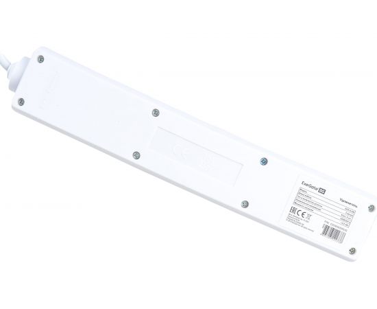 Удлинитель ExeGate ECE-6-3W 6 евророзетки с заземлением, 3м, белый 285833 – изображение 4