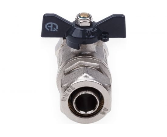 Шаровой кран для МП труб AQUALINK 20x20 B бабочка 873 – изображение 4