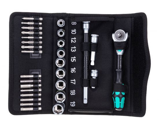 Набор инструмента с трещоткой WERA 3/8"", 29 предметов WE-004046 – изображение 4