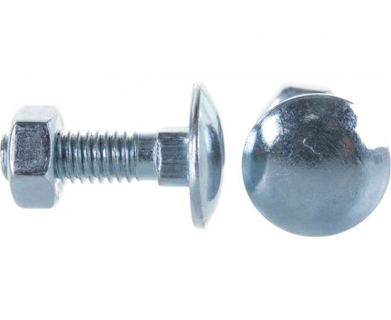 Болт с п.кр. гол. и кв.подголовком, с гайкой ЕВРОПАРТНЕР DIN603 Zn M6х20 10шт. 6 0520 1 – изображение 4